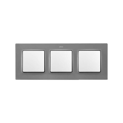 Marco de 3 elementos gris Simon 82 Concept
