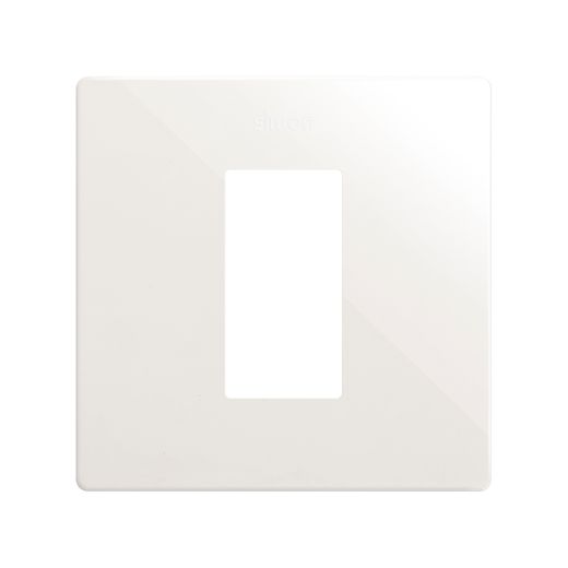 Marco estética mínima para 1 elemento blanco