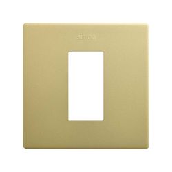 Marco estética mínima para 1 elemento bronce