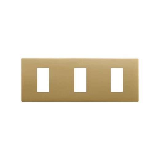 Marco estética mínima para 3 elementos oro