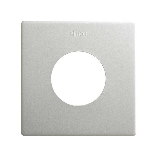 Marco estética mínima para base schuko CLEAN de 1 elemento aluminio