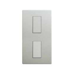 Marco estética mínima vertical para 2 elementos aluminio