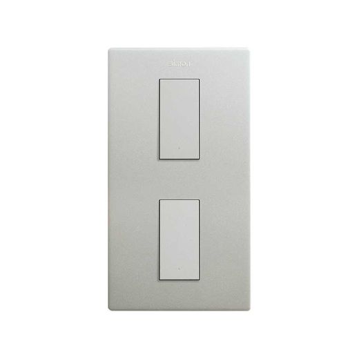 Marco estética mínima vertical para 2 elementos aluminio