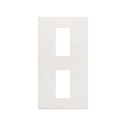 Marco estética mínima vertical para 2 elementos blanco mate