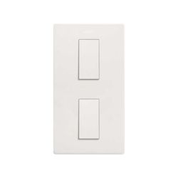 Marco estética mínima vertical para 2 elementos blanco mate
