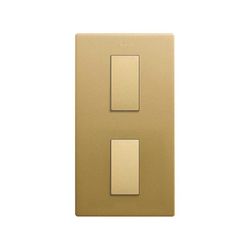 Marco estética mínima vertical para 2 elementos oro