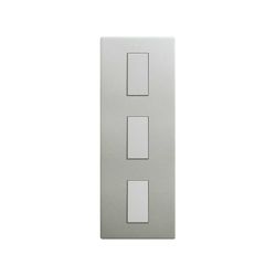 Marco estética mínima vertical para 3 elementos aluminio