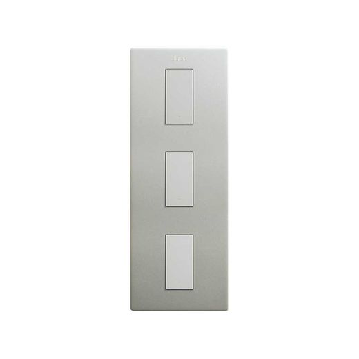 Marco estética mínima vertical para 3 elementos aluminio