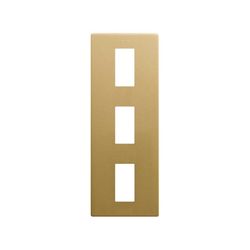 Marco estética mínima vertical para 3 elementos oro