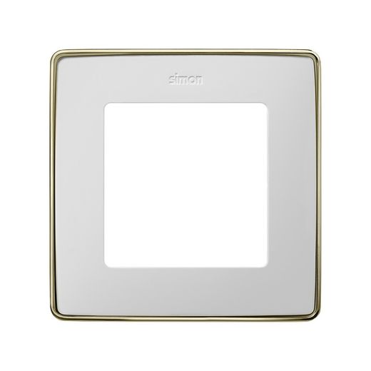 Marco para 1 elemento en color blanco base cava Simon 82 Detail Select