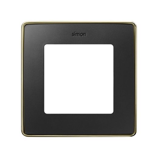 Marco para 1 elemento en color negro mate base cava Simon 82 Detail Select