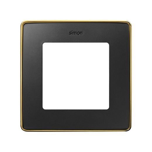 Marco para 1 elemento en color negro mate base oro Simon 82 Detail Select
