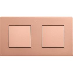 Marco para 2 elementos cobre