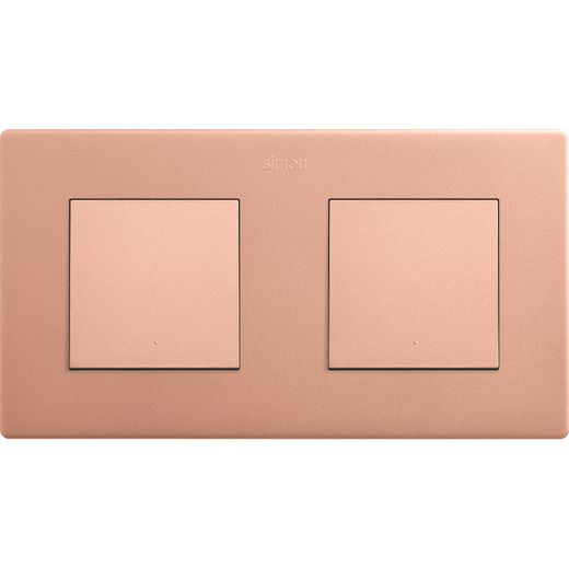 Marco para 2 elementos cobre