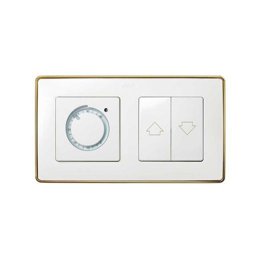 Marco para 2 elementos en color blanco base oro Simon 82 Detail Select