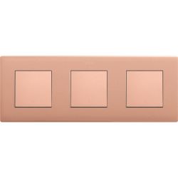 Marco para 3 elementos cobre