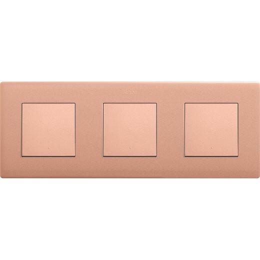 Marco para 3 elementos cobre