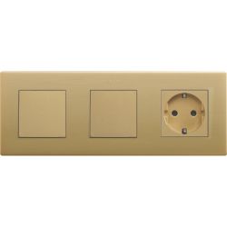 Marco para 3 elementos oro