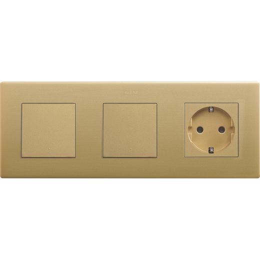 Marco para 3 elementos oro