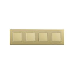 Marco para 4 elementos bronce