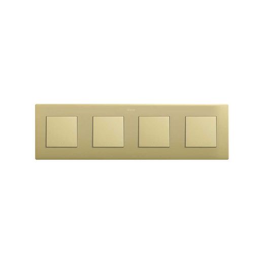 Marco para 4 elementos bronce