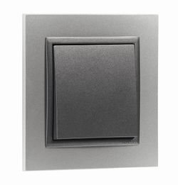 Marco simple aluminio/gris