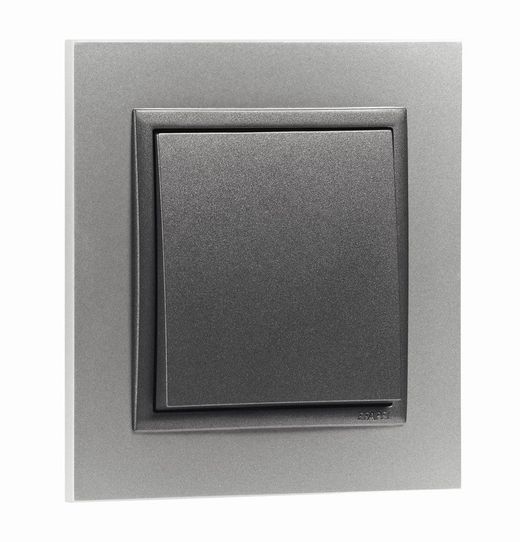 Marco simple aluminio/gris
