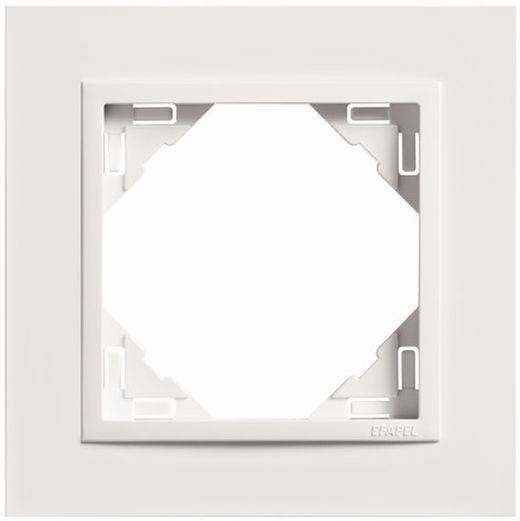 Marco simple blanco/blanco