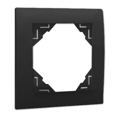 Marco simple negro mate
