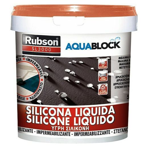 Silicona líquida aquablock  color teja 1 kg