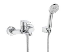 Mezclador monomando exterior para baño-ducha en latón cromado Victoria Plus