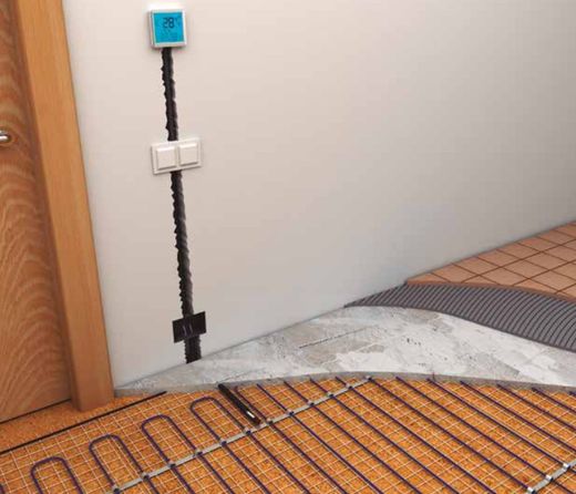 Placa base de fibra para suelo radiante eléctrico de 120x100 cms de 8mm de espesor