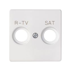 Placa para tomas inductivas R-TV+SAT blanco mate Simon 82 Concept