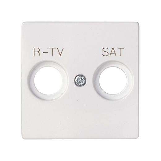 Placa para tomas inductivas R-TV+SAT blanco mate Simon 82 Concept