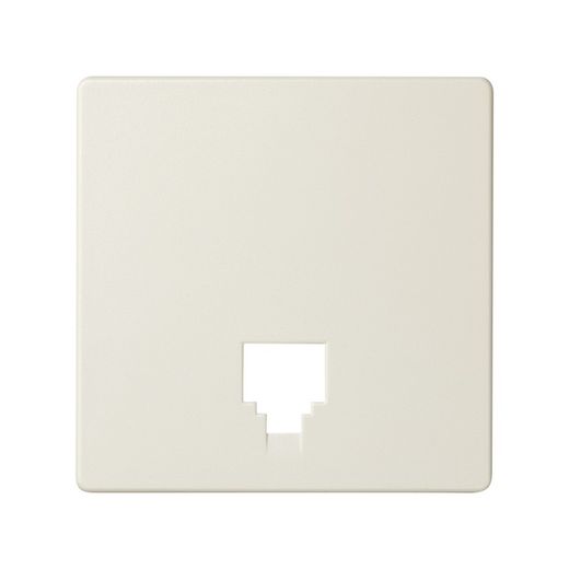 Placa para tomas telefónicas con conectores RJ11 y RJ12 en color marfil Simon 82