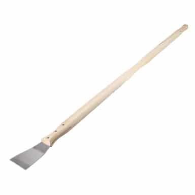 Rascador curvo inoxidable, mango extra largo de 100 cms