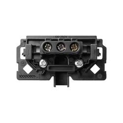 Salida de cables para hilo hasta 1 mm, con regleta incorporada 3 bornes