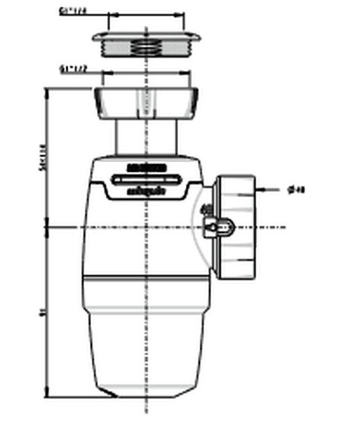 Sifón neo air 11/4"-11/2" 40mm