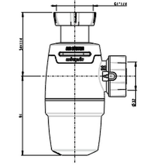 Sifón neo air 11/4" 32mm
