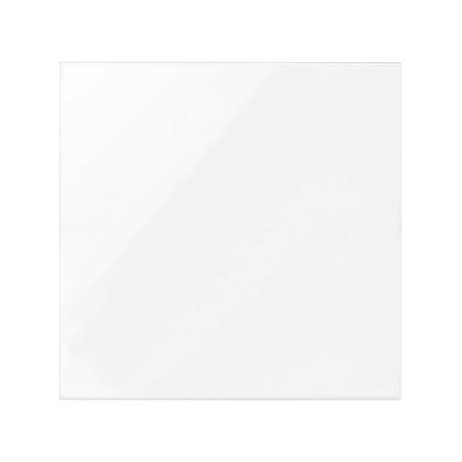 Tapa ciega doble blanco brillo