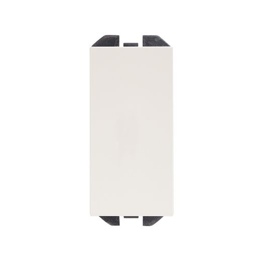 Tapa ciega estética mínima blanco mate
