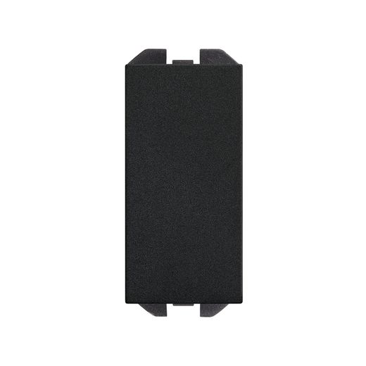 Tapa ciega estética mínima negro mate