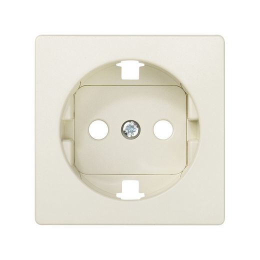 Tapa con dispositivo de seguridad para la base de enchufe schuko en color marfil Simon 82