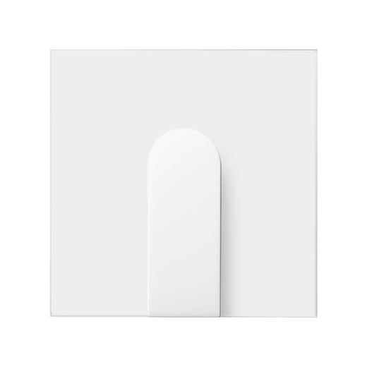 Tapa para salida de cables ancha blanco mate