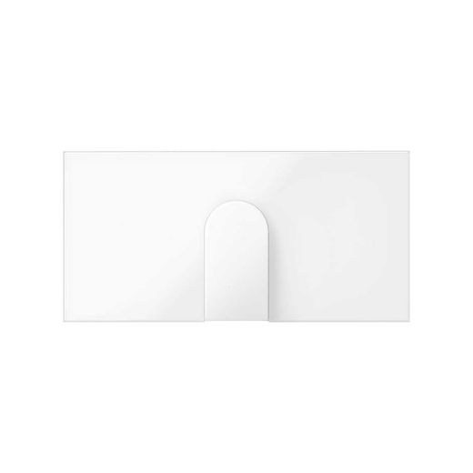 Tapa para salida de cables estrecha blanco brillo