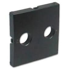 Tapa para toma de R-TV multimarca en color gris