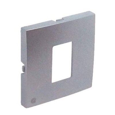 Tapa toma informática RJ45 en color aluminio
