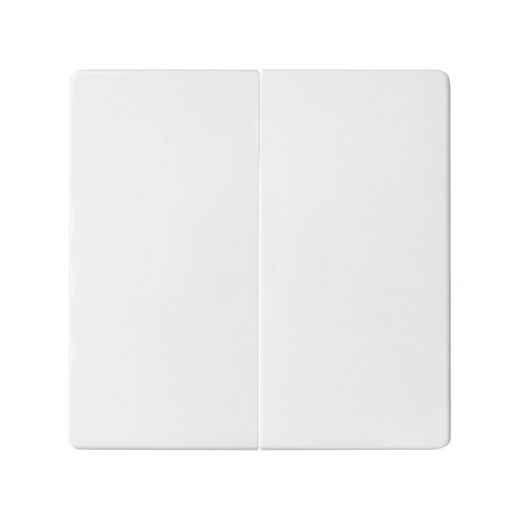 Tecla doble para grupo de 2 cruzamientos blanco mate Simon 82 Concept