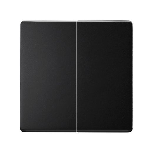 Tecla doble para grupo de 2 cruzamientos negro mate Simon 82 Concept