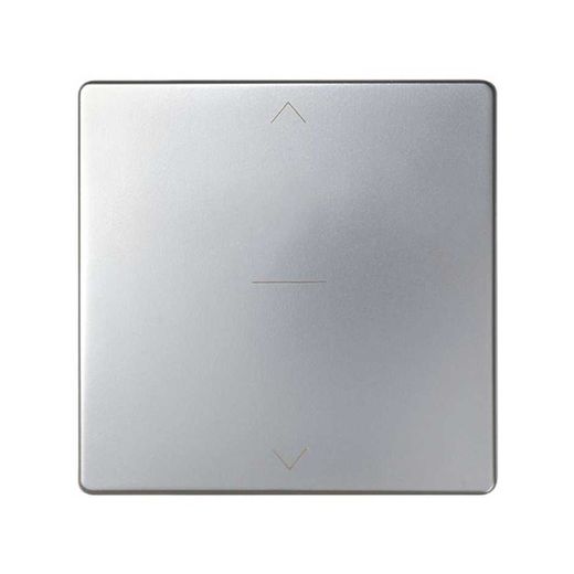 Tecla doble para mecanismo de persianas con enclavamiento de seguridad en color aluminio Simon 82